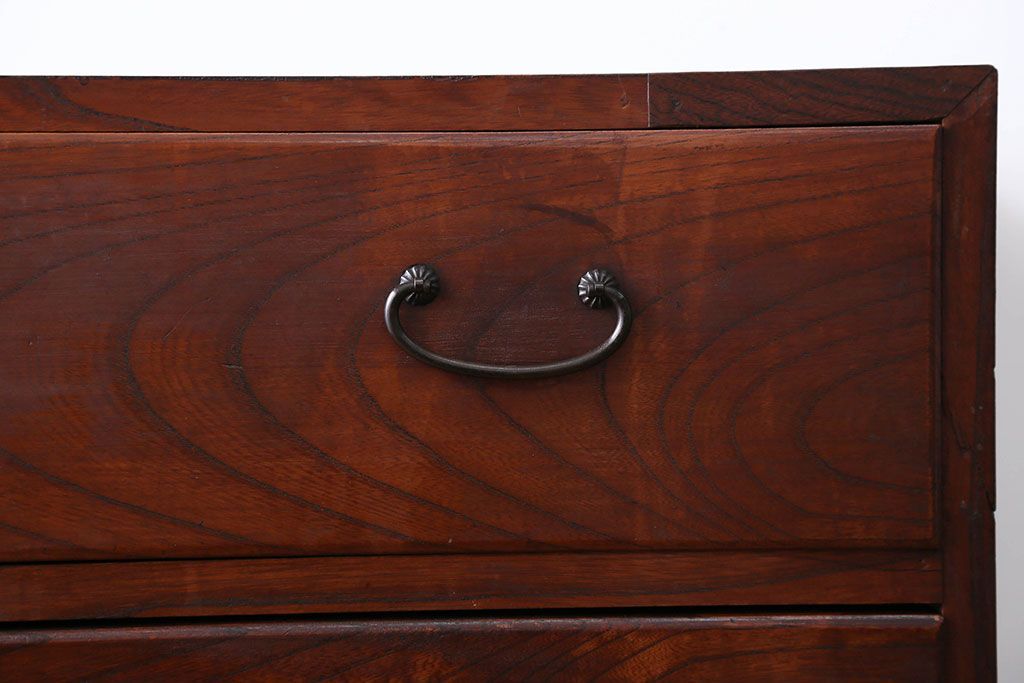 アンティーク家具　古民具・骨董　前面欅材!おしゃれな時代箪笥