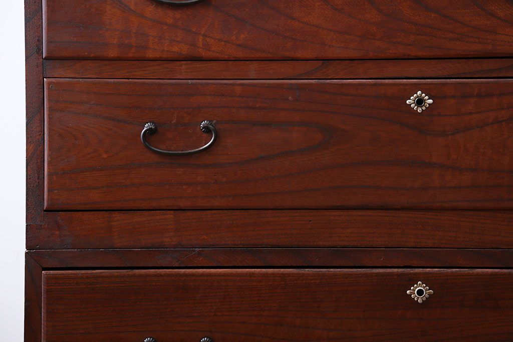 アンティーク家具　古民具・骨董　前面欅材!おしゃれな時代箪笥