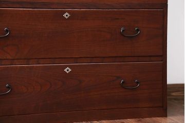 アンティーク家具　古民具・骨董　前面欅材!おしゃれな時代箪笥