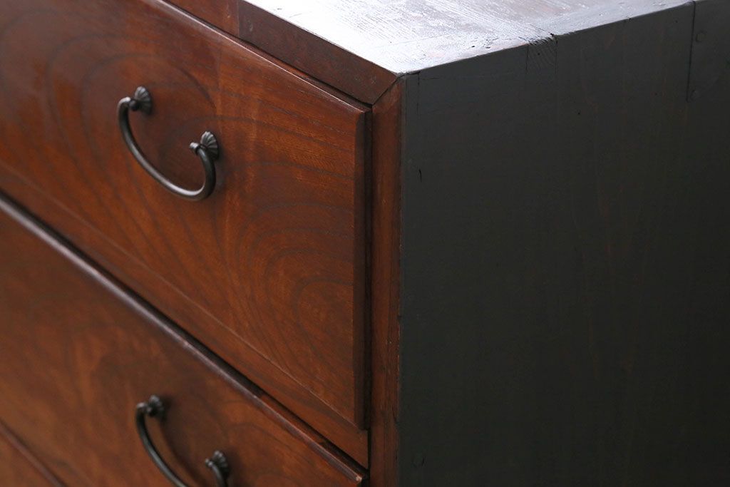 アンティーク家具　古民具・骨董　前面欅材!おしゃれな時代箪笥