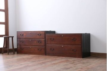 アンティーク家具　古民具・骨董　前面欅材!おしゃれな時代箪笥