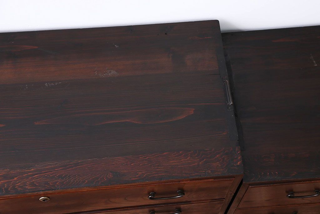 アンティーク家具　古民具・骨董　前面欅材!おしゃれな時代箪笥