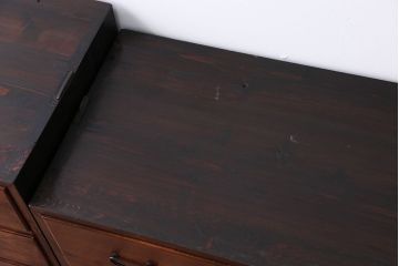 アンティーク家具　古民具・骨董　前面欅材!おしゃれな時代箪笥