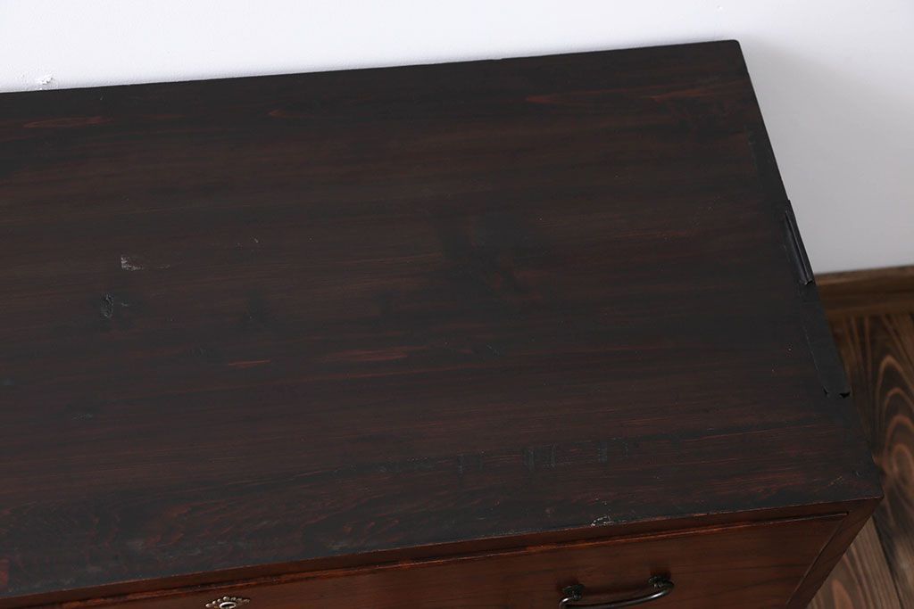 アンティーク家具　古民具・骨董　前面欅材!おしゃれな時代箪笥