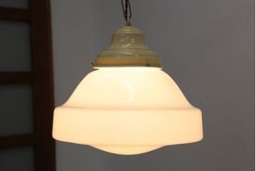 アンティーク　レトロで大きなガラス天井照明