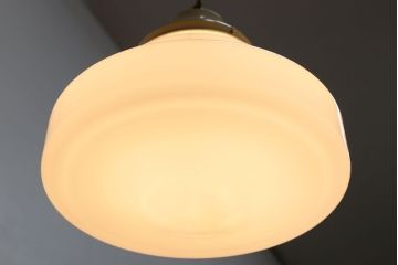 アンティーク　レトロで大きなガラス天井照明