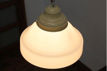 アンティーク　レトロで大きなガラス天井照明