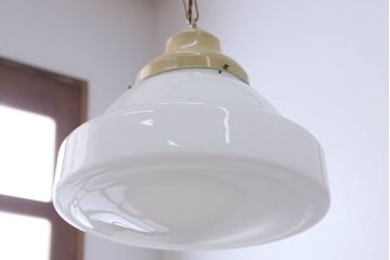 アンティーク　レトロで大きなガラス天井照明