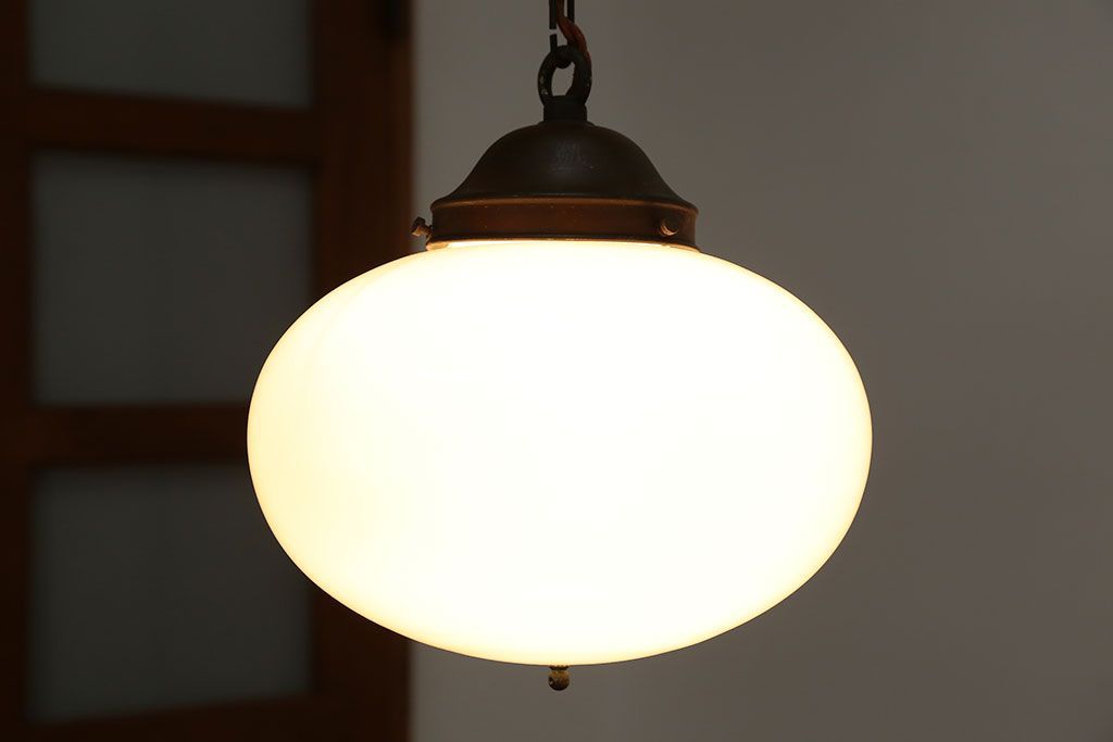 アンティーク　レトロで可愛いガラス天井照明