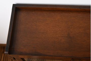 アンティーク家具　アンティーク　2杯引き出し付き古い木製の本箱