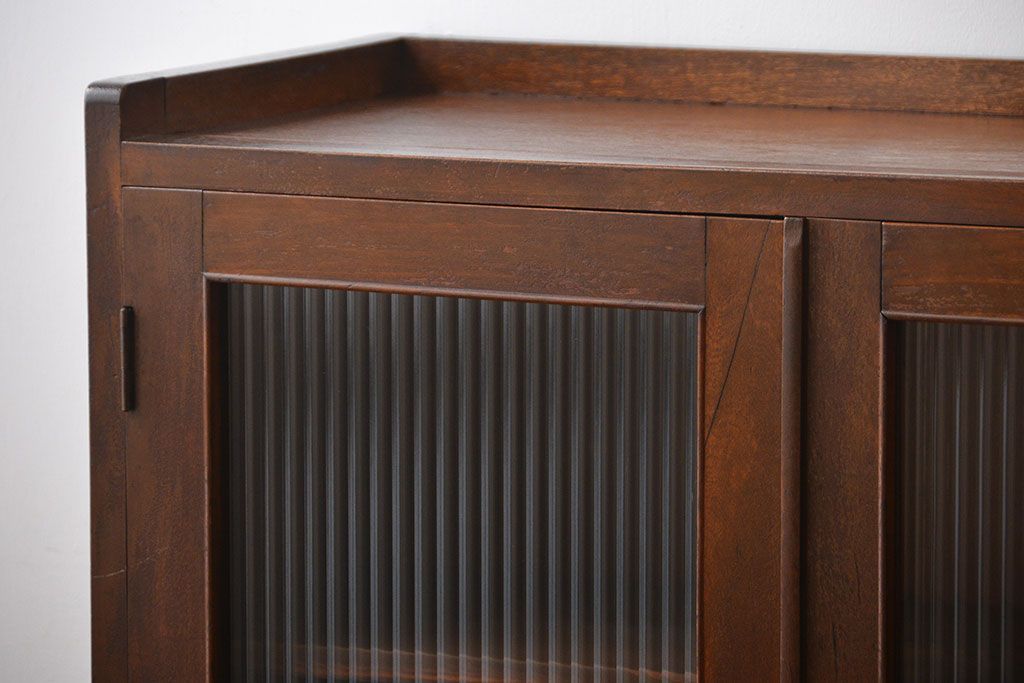 アンティーク家具　アンティーク　2杯引き出し付き古い木製の本箱