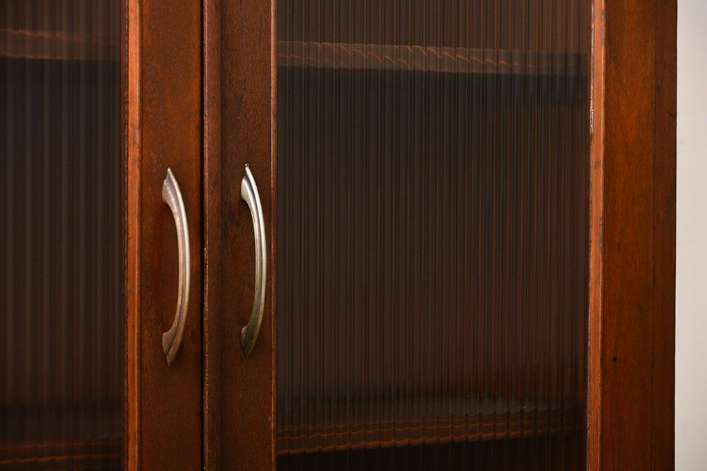 アンティーク家具　アンティーク　2杯引き出し付き古い木製の本箱