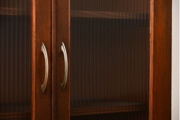 アンティーク家具　アンティーク　2杯引き出し付き古い木製の本箱