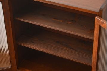 アンティーク家具　アンティーク　2杯引き出し付き古い木製の本箱