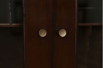 レトロ家具　アンティーク　レトロで小さな脚付き書類ケース