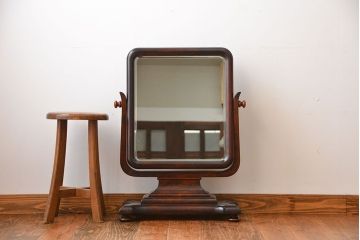 アンティーク雑貨　中古　松本民芸家具　B型置き鏡(定価約15万円)