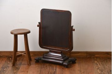 アンティーク雑貨　中古　松本民芸家具　B型置き鏡(定価約15万円)