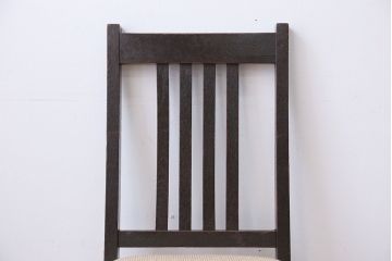 アンティーク家具　アンティーク　古いナラ材のダイニングチェア(1)