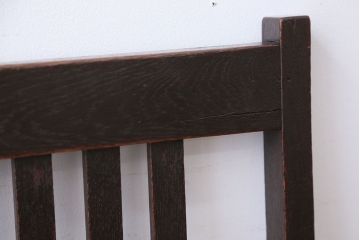 アンティーク家具　アンティーク　古いナラ材のダイニングチェア(1)