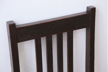 アンティーク家具　アンティーク　古いナラ材のダイニングチェア(1)