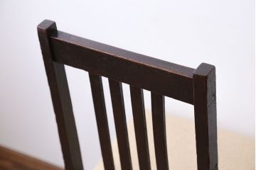 アンティーク家具　アンティーク　古いナラ材のダイニングチェア(1)