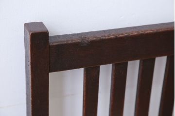 アンティーク家具　アンティーク　古いナラ材のダイニングチェア(2)