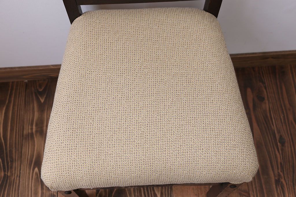 アンティーク家具　アンティーク　古いナラ材のダイニングチェア(2)