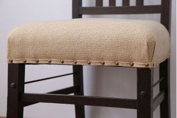 アンティーク家具　アンティーク　古いナラ材のダイニングチェア(2)