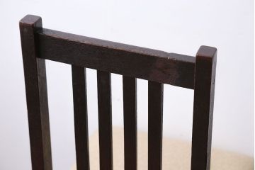 アンティーク家具　アンティーク　古いナラ材のダイニングチェア(2)