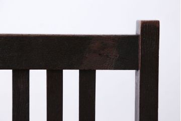 アンティーク家具　アンティーク　古いナラ材のダイニングチェア(2)