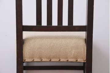 アンティーク家具　アンティーク　古いナラ材のダイニングチェア(2)