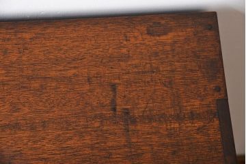 アンティーク家具　古民具・骨董　ネームプレート付き縦型小引き出し(2)