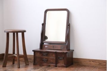 アンティーク家具　大正ロマン　上品でおしゃれな古い鏡台
