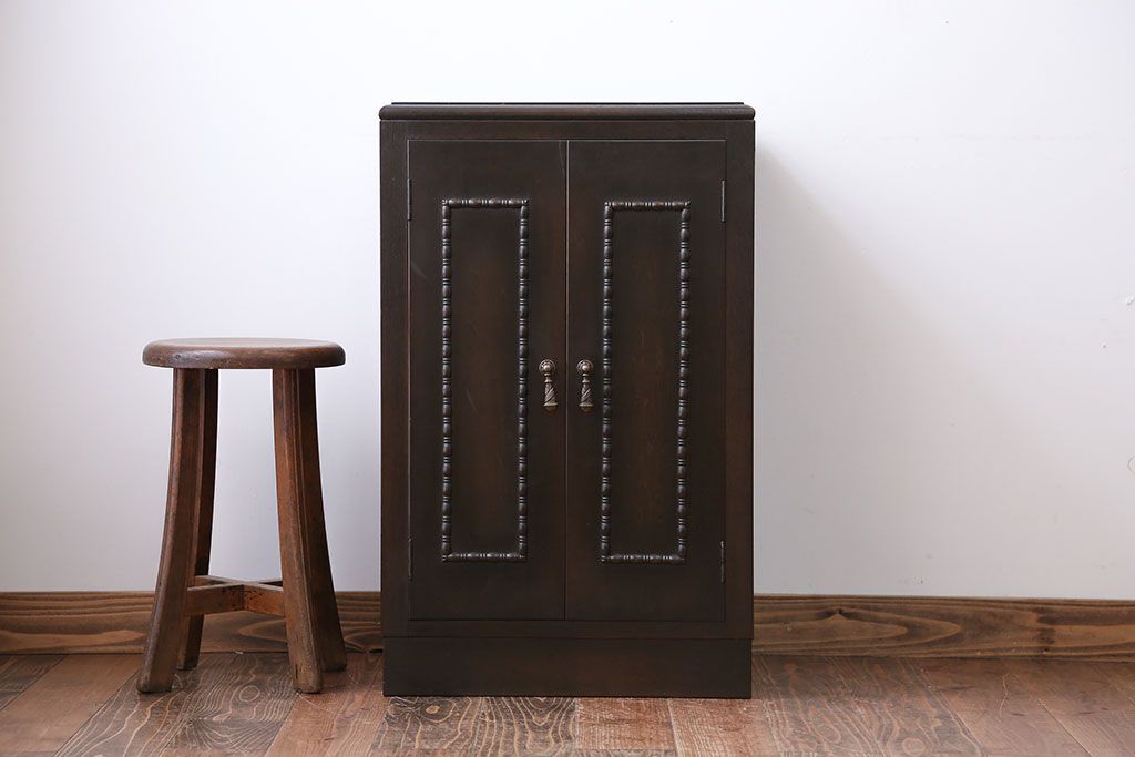 アンティーク家具　アンティーク　お洒落で小さな書類収納棚