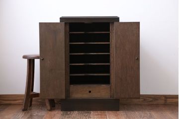 アンティーク家具　アンティーク　お洒落で小さな書類収納棚