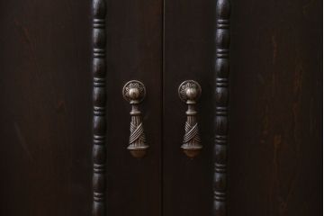 アンティーク家具　アンティーク　お洒落で小さな書類収納棚