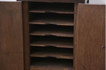 アンティーク家具　アンティーク　お洒落で小さな書類収納棚