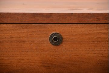 アンティーク家具　前面欅材のシンプルな時代箪笥ローボード(2)