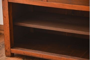 アンティーク家具　古民具・骨董　栗材天板の古い作業台(カウンター)