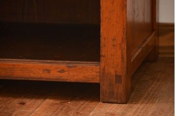 アンティーク家具　古民具・骨董　栗材天板の古い作業台(カウンター)