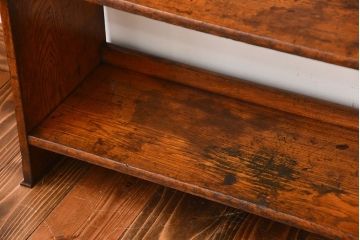 アンティーク家具　ウサギの小さなかわいい古い木製本棚