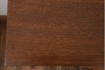 アンティーク家具　アンティーク　天板ナラ材の薄型テーブル(1)