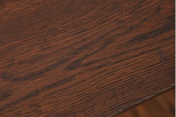 アンティーク家具　アンティーク　天板ナラ材の薄型テーブル(5)
