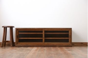 レトロ家具　昭和レトロ　TVボードにぴったりな木製ローボード