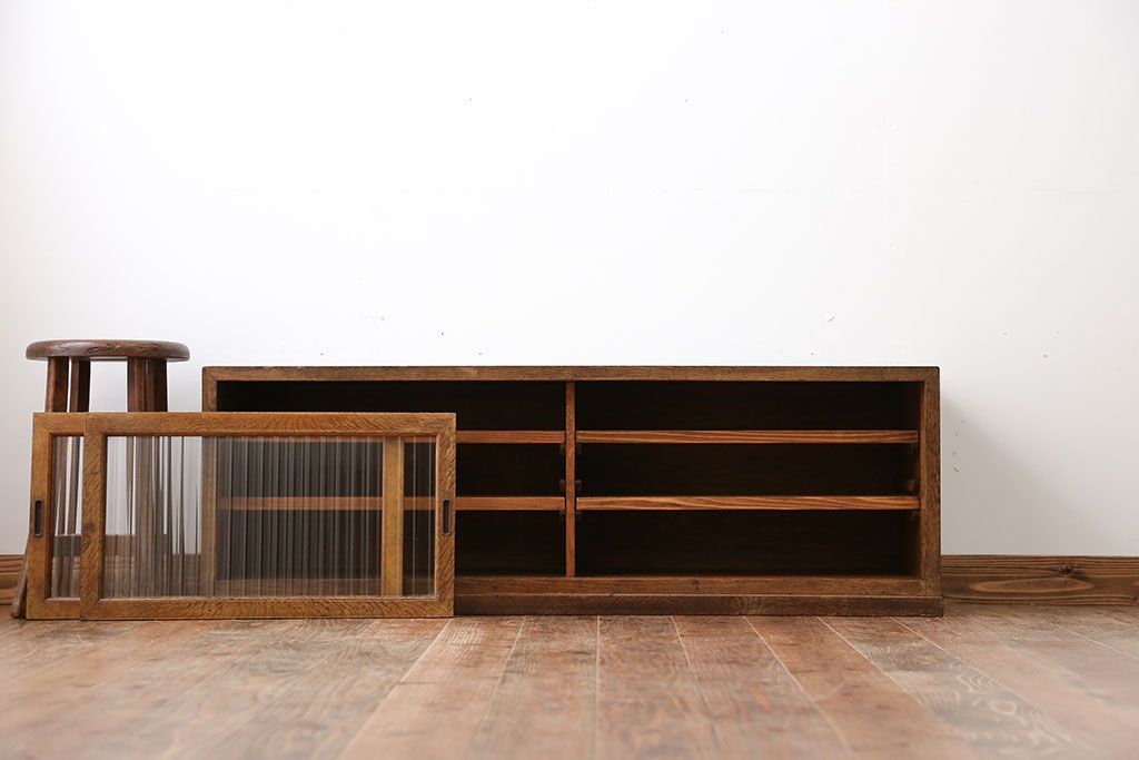 レトロ家具　昭和レトロ　TVボードにぴったりな木製ローボード