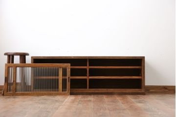 レトロ家具　昭和レトロ　TVボードにぴったりな木製ローボード