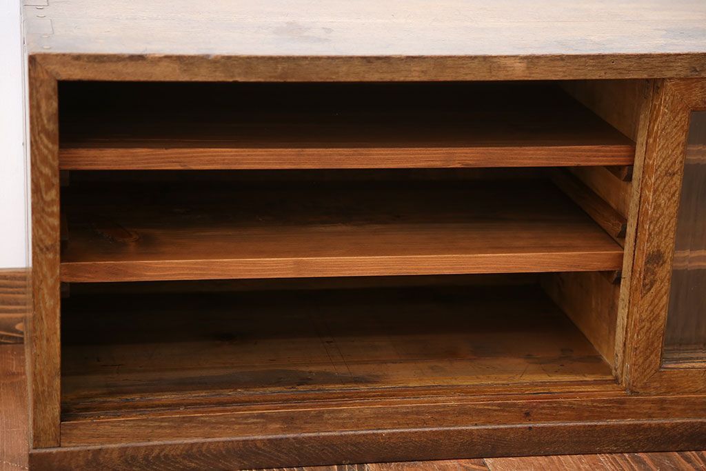 レトロ家具　昭和レトロ　TVボードにぴったりな木製ローボード