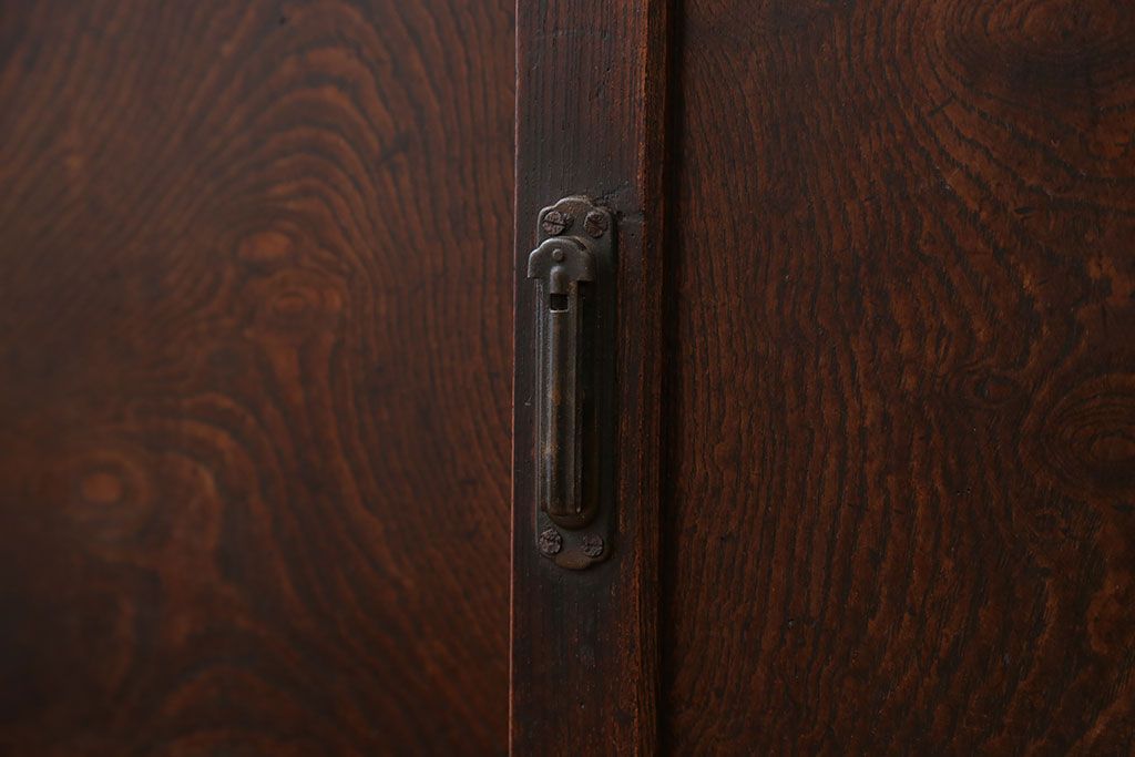 アンティーク家具　古民具・骨董　三方欅材の帳場箪笥