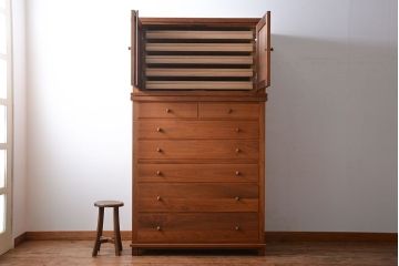 中古　シャルドネ　衣装盆付き重ねチェスト(定価約38万円)