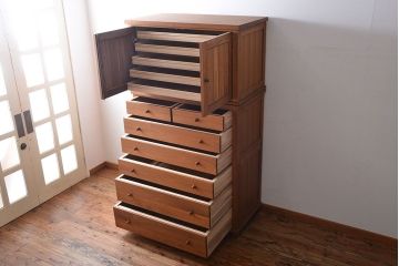 中古　シャルドネ　衣装盆付き重ねチェスト(定価約38万円)